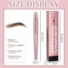 Crayon à sourcils magique avec 4 pointes microfourchues, 3D Magique Crayon Sourcil Waterproof imperméable, et résistant aux t