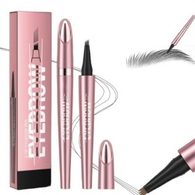 Crayon à Sourcils 3D Magique Waterproof, Micro Crayon à 4 Pointes Fourchette, pour un aspect naturel et des sourcils définis 