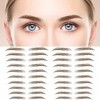 MWOOT 6 Feuilles Autocollants de Sourcils 4D Patch,Eyebrow Tattoos Stickers Autocollant Bionique pour Sourcils,Faux Sourcils ...