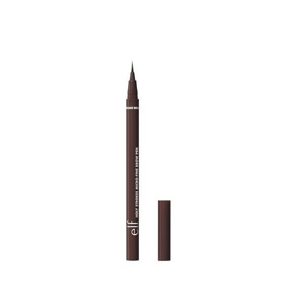 e.l.f. Holy Strokes Micro-Fine Brow Pen, pour un look naturel, crayon à sourcils longue durée, imperméable et résistant aux t