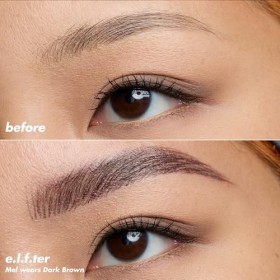 e.l.f. Holy Strokes Micro-Fine Brow Pen, pour un look naturel, crayon à sourcils longue durée, imperméable et résistant aux t