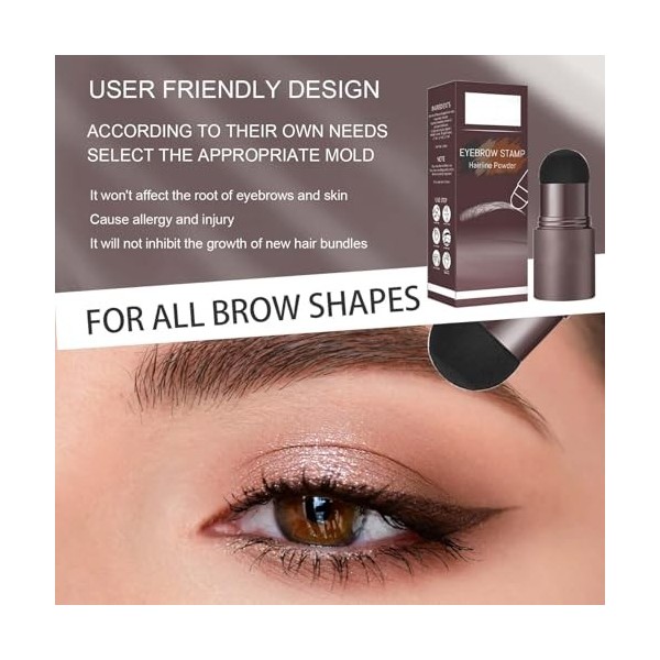 Clawrex Lot de 10 pochoirs à sourcils étanches - Avec 10 pochoirs à sourcils réutilisables - Longue durée - Naturel - Multifo