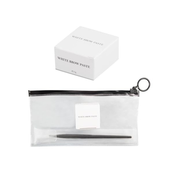 Pâte Blanche pour Microblading & Maquillage Permanent - Outil de Coloration et Mise en Forme Professionnel pour Sourcils & Lè...