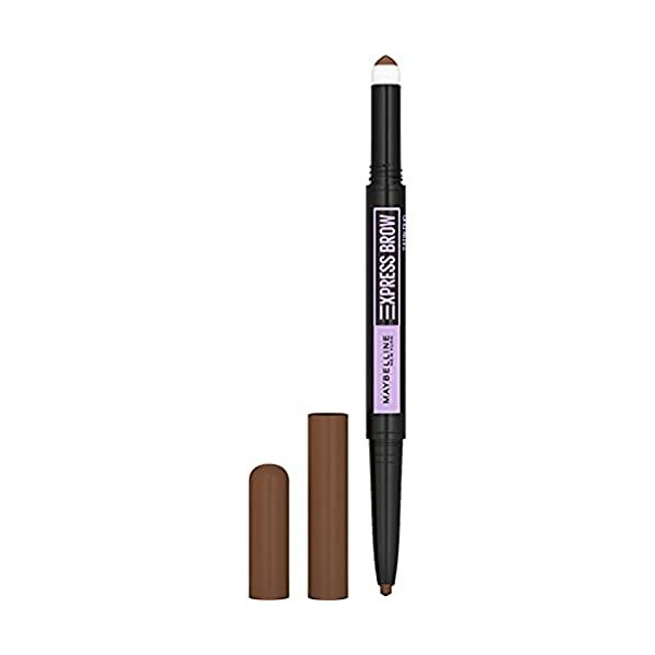 Maybelline New-York - Crayon à Sourcils - Express Brow Satin Duo Crayon et Poudre - Teinte : Medium Brown 02