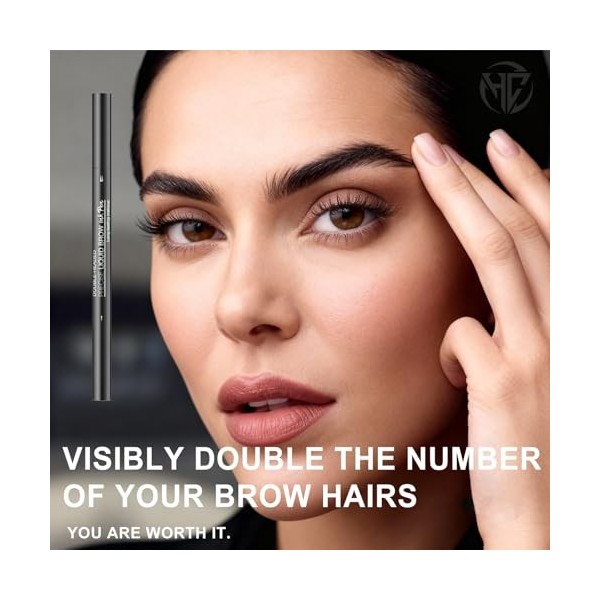 Professional Makeup Feutre à Sourcils Lift & Snatch, Waterproof, Sans Transfert, Crayon Sourcil Ultra-Fin Double 2 en 1 - Emb