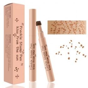Stylo Taches de Rousseur – Freckle Pen Maquillage Naturel, Résistant à l’eau et Longue Tenue, Application Facile, Look Ensole