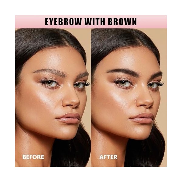 QIC Crayon Sourcil Waterproof, Crayon à Sourcils Précis, Facile à Utiliser, Couleur Naturelle et Cruelty-Free pour des Sourci