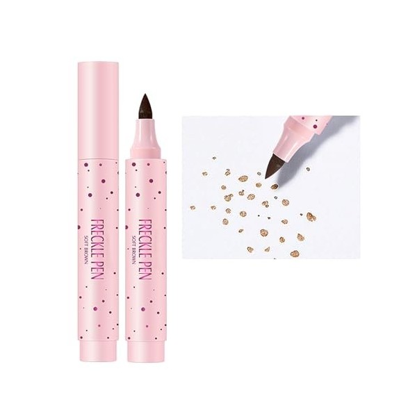 Freckles Pen Makeup, Stylo Fausses Taches de Rousseur pour Femme, Stylo à Point Imperméable Maquillage Sans Effort Naturel, A