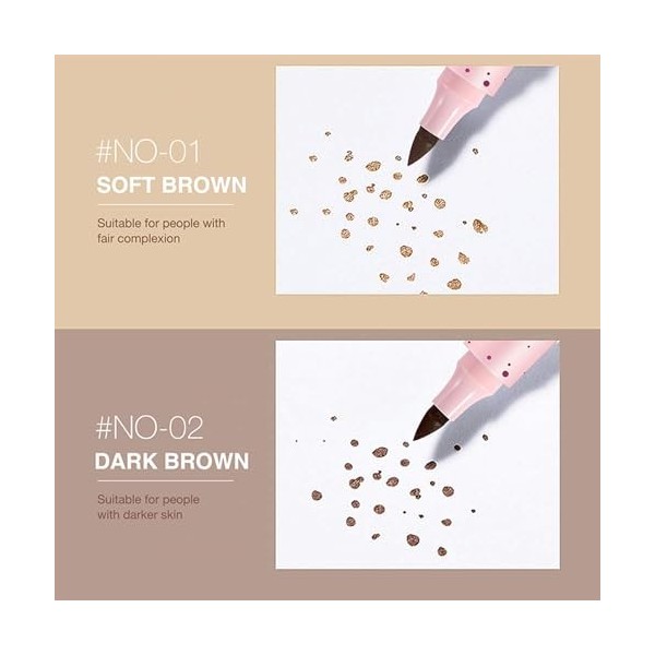 Freckles Pen Makeup, Stylo Fausses Taches de Rousseur pour Femme, Stylo à Point Imperméable Maquillage Sans Effort Naturel, A