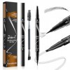 Crayon à Sourcils avec 4 conseils Imperméable à leau & Longue Durée Tattoo Brow, 3D Eyebrow Pencil, Crayon à sourcils à 4 po