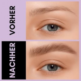 2CHILL Crayon à Sourcils Incurvé à 30 °, 2 en 1 Eyebrow Pen, Imperméables Avec 2 Conseils, Cosmétique Microbladants Vifs pour