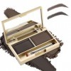 Boobeen Eyebrow Powder Kit, 2-color Waterproof Eyebrow Palette Makeup to Definer & Filler Brows, Eyebrow Color Powder Shape N