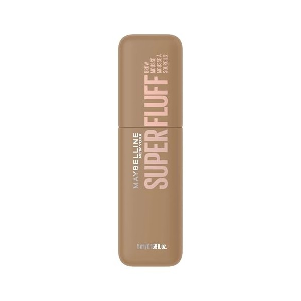 Maybelline New York Superfluff Mousse à sourcils 250 Blond, maquillage aéré pour sourcils moelleux et volumineux, 5 ml