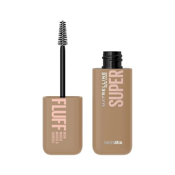 Maybelline New York Superfluff Mousse à sourcils 250 Blond, maquillage aéré pour sourcils moelleux et volumineux, 5 ml