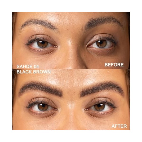 Crayon Sourcil, Crayon Sourcil Waterproof à Double Extrémité avec Micro-Fourchette et Pinceau Précis, Crayon à Sourcils - Pou