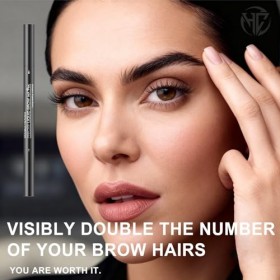 Professional Makeup Feutre à Sourcils Lift & Snatch, Waterproof, Sans Transfert, Crayon Sourcil Ultra-Fin Double 2 en 1 - Emb