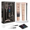 Libeauty Lash Tint Black, Kit de teinture pour cils, La teinture noire naturelle pour sourcils dure jusquà 4 semaines, facil