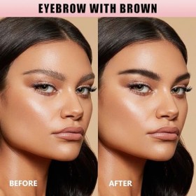 QIC Crayon Sourcil Waterproof, Crayon à Sourcils Précis, Facile à Utiliser, Couleur Naturelle et Cruelty-Free pour des Sourci