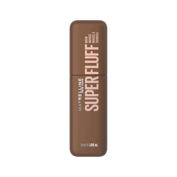 Maybelline New York Superfluff Mousse à sourcils 255 Soft Brown - Maquillage aéré pour sourcils moelleux et volumineux - 5 ml