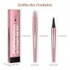 Crayon à sourcils magique 3D avec 4 pointes fourchettes, imperméable et résistant à la transpiration, naturel imperméable et