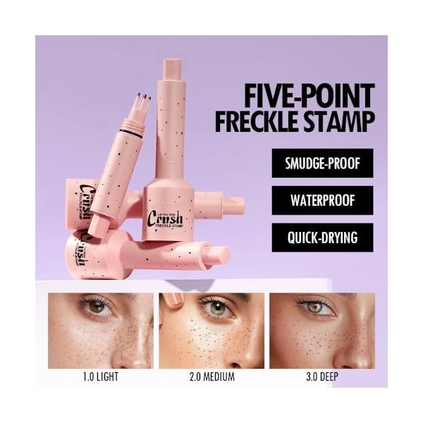 Clawrex Freckle Stamp Pen Stylo à taches de rousseur naturel à séchage rapide, longue durée de vie, pour des taches de rousse