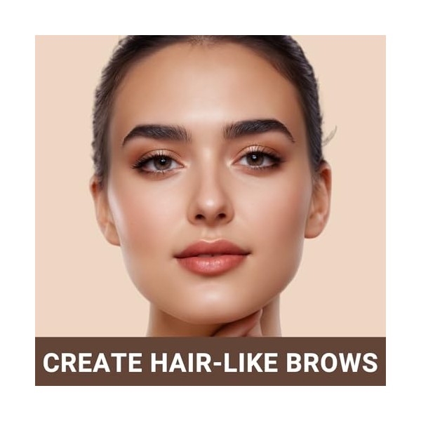 iMethod Stylo à sourcils – Crayon à sourcils avec pointe micro à 4 fourchettes, stylo à sourcils Microblading pour sourcils n