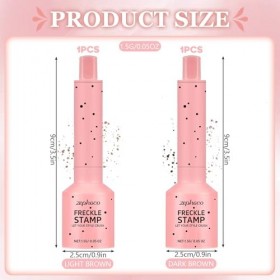 2pcsTache de Rousseur,Freckles Pen, Tampon pour Taches de Rousseur,Stylo Maquillage Freckle,Appli-cation par Pression,Longue 