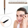 Crayon Sourcil Waterproof Crayons à Sourcils Liquide Maquillage Eyebrow Pencil 3D Microblading avec 4 Pointes de Fourchette B