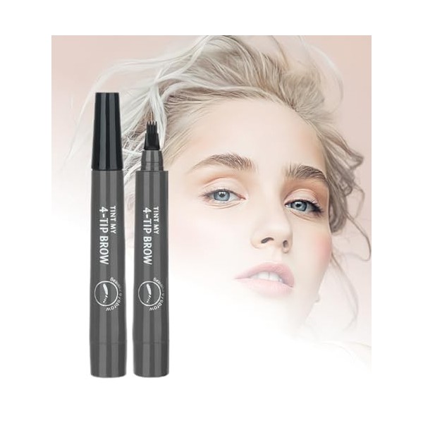 Magic Microblading Crayon de contour des sourcils – Stylo de contour des sourcils – Stylo à sourcils étanche précis à 7 point