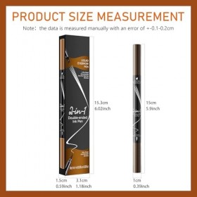 MisFun Longue Durée Crayon Sourcil, Crayon à Sourcil Magique 3D Imperméable Avec 4 Pointes de Fourchette, Microblading Eyebro