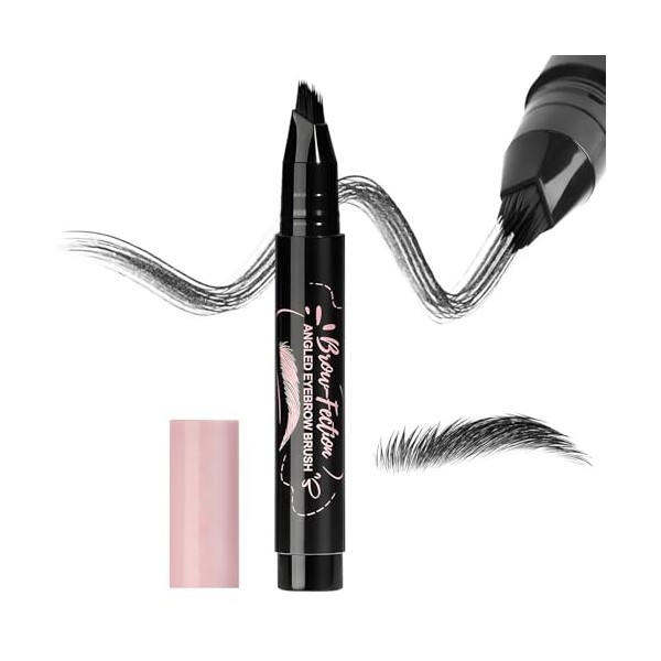 MOTIBACK Microblading Crayon à sourcils liquide, à séchage rapide et résistant aux frottements, pour traits semblables à des 