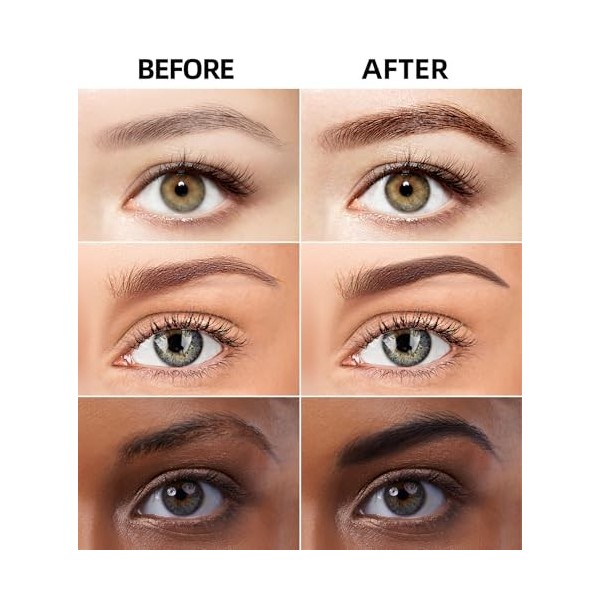 Kit de coloration pour sourcils - Gel couleur avec pochoirs, couleur gel de tatouage pour sourcils, tatouage semi-permanent, 