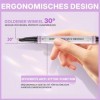 2CHILL Crayon à Sourcils Incurvé à 30 °, 2 en 1 Eyebrow Pen, Imperméables Avec 2 Conseils, Cosmétique Microbladants Vifs pour