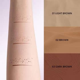 2CHILL Stylo imperméable 2 en 1 pour taches de rousseur longue durée avec deux pointes et crayon à sourcils, maquillage simpl