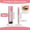 LIUYIDM Magique Crayon Sourcil Imperméable avec 4 Pointes de Fourchette Crayons et Maquillage pour Sourcils Microblading Sour
