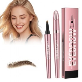 Crayon Sourcil Waterproof, Crayon à Sourcils Magique, Crayon à sourcils magique avec 4 pointes microfourchues, Eyebrow Pencil