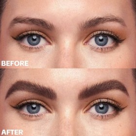 Boobeen 2PCS Microblading Eyebrow Pencil, stylo à sourcils à pointe fine 2 en 1 et brosse Spoolie, résistant à leau et aux b