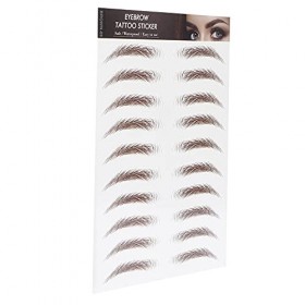 Autocollant de Tatouage de Sourcil Imperméable, Autocollant de Transfert, Maquillage, Autocollant pour Femmes BROWN-06 