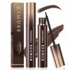 KIMUSE Eyebrow Gel, Teinture pour Sourcils Longue Tenue, Gel pour Sourcils Imperméable, Anti-Transfert, Résistant aux Taches,