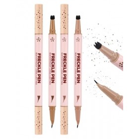 Erinde 2 en 1 à double extrémité Stylo pour taches de rousseur & Tampon pour taches de rousseur, tampon pour taches imperméab