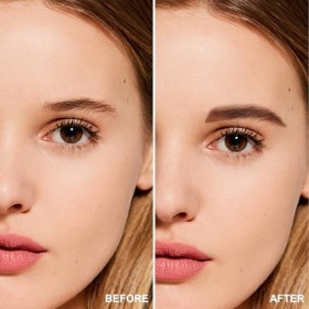 Boobeen Palette de 4 couleurs de poudre à sourcils pour femmes, maquillage de poudre à sourcils mate longue durée, kit de con