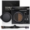 AmiCera Kit de pommade à sourcils en gel 2 couleurs, palette de teinture à coussin dair 3 en 1, imperméable, anti-taches, ét