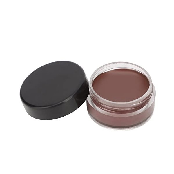 Kit de maquillage en gel pour sourcils avec pinceau, imperméable à leau marron foncé 