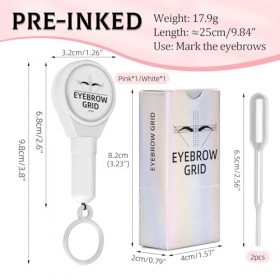 ATOMUS Brow Mapping String Pink & Black Sourcils String Kit pour maquillage permanent Brow Mapping Kit Marquage Symétrique So