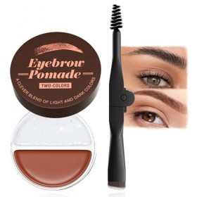 Gel teinté à la cire à sourcils, gel coiffant imperméable 2 en 1, longue durée, anti-taches, séchage rapide, non gras, savon 