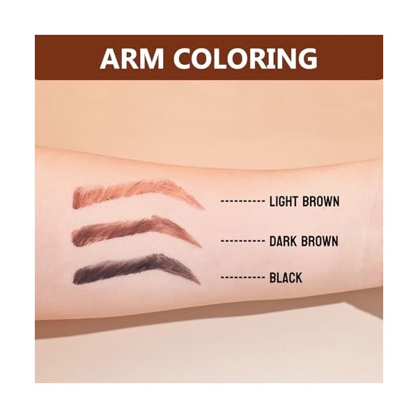 Gel teinté à la cire à sourcils, gel coiffant imperméable 2 en 1, longue durée, anti-taches, séchage rapide, non gras, savon