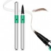 Apooliy Stylo à sourcils pour microblading，Longue durée and Crayon à sourcils imperméable Micro 4 Point Brow Pen， pour créer 