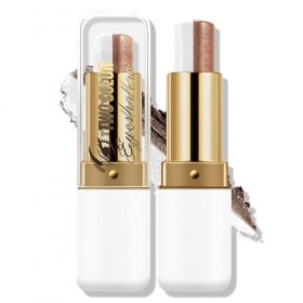 Boobeen Ombre à Paupières Bâton Imperméable et Résistante au Transfert, Maquillage pour les Yeux Scintillant 2 Couleurs, Tenu