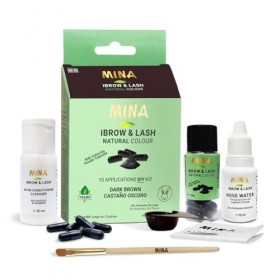 Mina ibrow & Lash| Long Lasting Natural Spot coloring and Hair Tinting Powder, Water and Smudge Proof | No Ammonia, No Lead w