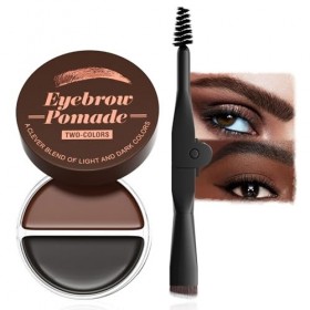 Gel teinté à la cire à sourcils, gel coiffant imperméable 2 en 1, longue durée, anti-taches, séchage rapide, non gras, savon 